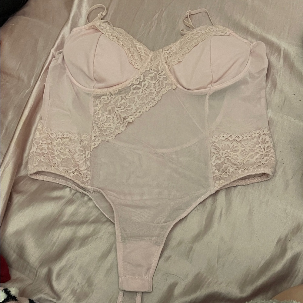 Rue21 Soft Pink Lace Bodysuit